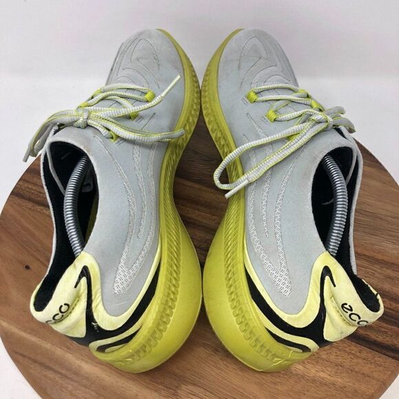 ECCO Men's US 13-13.5 Hydromax S-Drive Spikeless Golf Shoes Gray Yellow - Picture 5 of 8